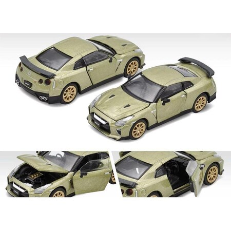 Era Car 2022 Nissan GT-R T-Spec RHD Millenium Jade Metallic 1-64 Diecast Model Car NS21GTR95